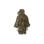 Маскировочная накидка Ghillie Base Leaf в расцветке woodland сзади