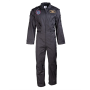 US Flight Coverall in black shown from the front view