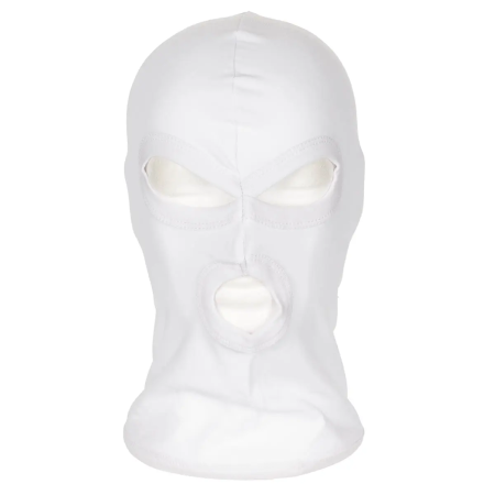 MFH 3-Hole Operation Balaclava in white shown from the front view