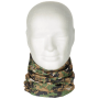 Многофункциональная полиэстеровая бандана-труба в расцветке Marpat на шее манекена