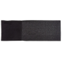 MFH Hybrid Fleece Neck Gaiter in black shown laid flat