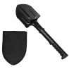 Shovel, nylon handle, black, with bag
