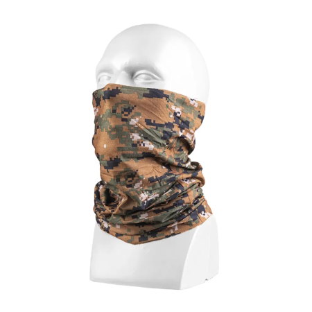 Mil-Tec multifunctional neck gaiter in desert digital camo