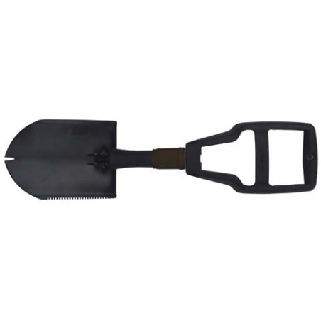 Folding Shovel, plastic handle, black, with bag 