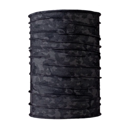 Multifunctional breathable neck gaiter in black camo
