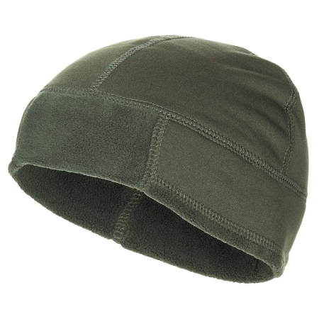 MFH BW style fleece cap in olive.