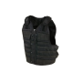 Invader Gear MMV tactical vest in black, front view.