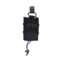 Mil-Tec single open tactical magazine pouch, black - front