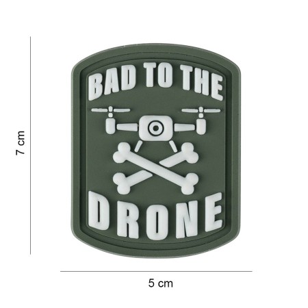 Embleem 3D PVC "Bad to the Drone" Big | 101 INC