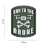 3D PVC Patch "Bad to the Drone" Small | 101 INC