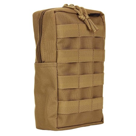 101 INC MOLLE Vertical Accessory Pouch - Coyote Tan