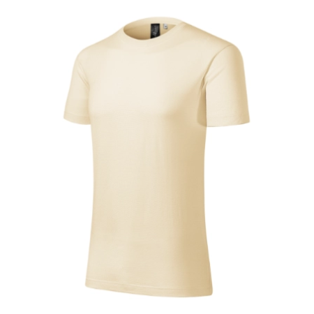 Front flat lay view of the khaki merino wool t-shirt, displaying the earthy colorway and professional finish.
