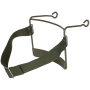 Вид спереди держателя телефонного кабеля шведской армии, демонстрирующий конструкцию рамы и точек крепления.