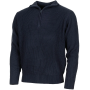 Studio view of the Troyer pullover in deep navy blue.