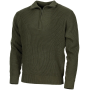 Studio view of the Troyer pullover in tactical olive green.
