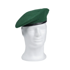 Traditional dark green color option highlighting the smooth 100% wool felt structure.