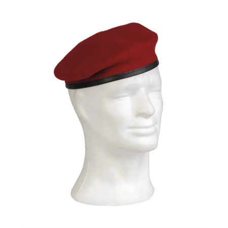 Vibrant red commando beret variant.