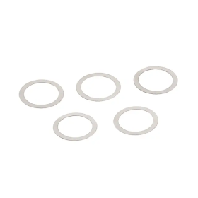 Close-up studio view of the RetroArms INOX pad hop-up chamber washers.