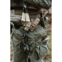 Action-oriented gear setup displaying the complete 45-degree converter and pouch system installed on an operator's battle belt.