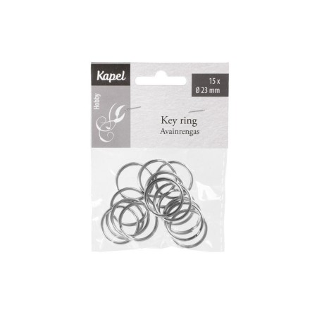 Kapel Hobby Võtmerõngad 15 tk 23 mm – Metallist võtmerõngas