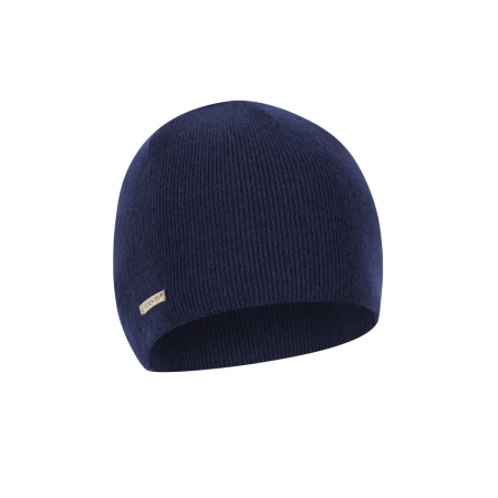Lamedale laotatud Urban Beanie müts Navy Blue toonis.