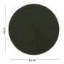 101 INC 3D PVC Paramedic Patch with Velcro (82x82mm) green