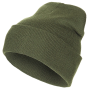 Flat studio shot of the MFH 100% Wool Watch Hat in tactical Olive Green.