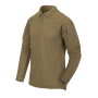 Lamedale laotatud Helikon-Tex Range polosärk Coyote Tan (kõrbebrüunis) toonis.