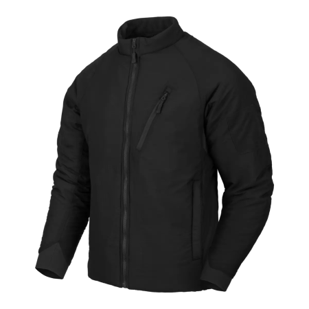 Front view of the black Helikon-Tex Wolfhound Jacket on a mannequin.