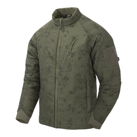 Куртка Helikon-Tex Wolfhound в ночном пустынном камуфляже (Desert Night Camo) на манекене.