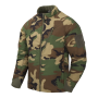 Куртка Helikon-Tex Wolfhound в американском камуфляже Woodland на манекене.