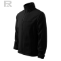 Three-quarter side-front view of the Malfini Jacket 501 Fleece in Black.