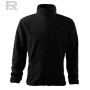 Флисовая куртка Malfini Jacket 501 черного цвета (Black), вид спереди.