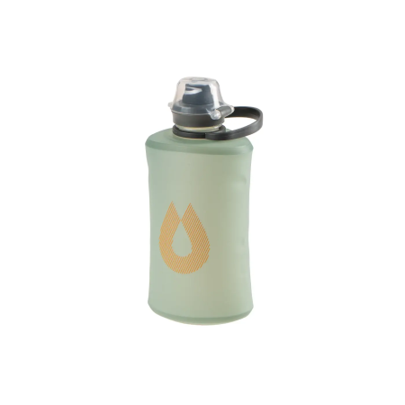 Front view of the HydraPak Stow™ 350ml flexible water bottle.