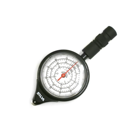 Front view of the Silva Map Measurer Path analog distance measurer showing the dial face with scales and tracking wheel.