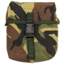 Front view of the genuine Dutch Army DPM medium utility pouch with quick-release buckle closure.
