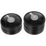 Bottom air intake side of two different 40mm MP5 filter batch variants.