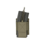 Ranger Green pouch holding a standard 5.56 mm M4 rifle magazine.