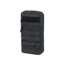 Front view of the 8FIELDS MOLLE modular hydration pouch in Black.