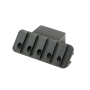 Isometric view of the WADSN 45-degree offset Picatinny light and optic mount.