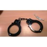 Handcuffs, black, with 2 keys 