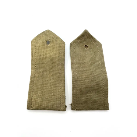 East German NVA olive drab combat field shoulder boards pair.