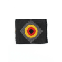 Bundeswehr diamond-shaped textile rosette cockade patch on a grey backing.