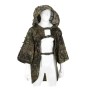 Front view of the Invader Gear Ghillie Base Plain suit in Flecktarn camouflage.