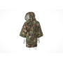Invader Gear Ghillie Base Plain varjeülikonna tagavaade Woodland kamuflaažis koos võrguga neemega.