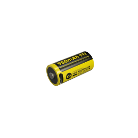 Nitecore NL169R 16340 USB-C laetava Li-ion aku vaade eest.