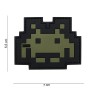 101 INC Patch 3D PVC Space Invader Green/Black