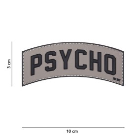 3D ПВХ патч 101 INC Psycho серый