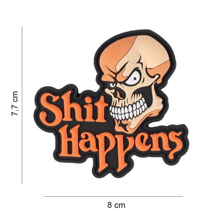 3D ПВХ патч 101 INC Shit Happens