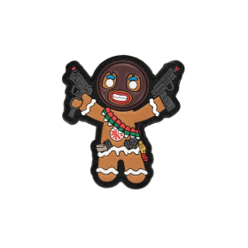 3D PVC taktikaline embleem Gingerbread Man